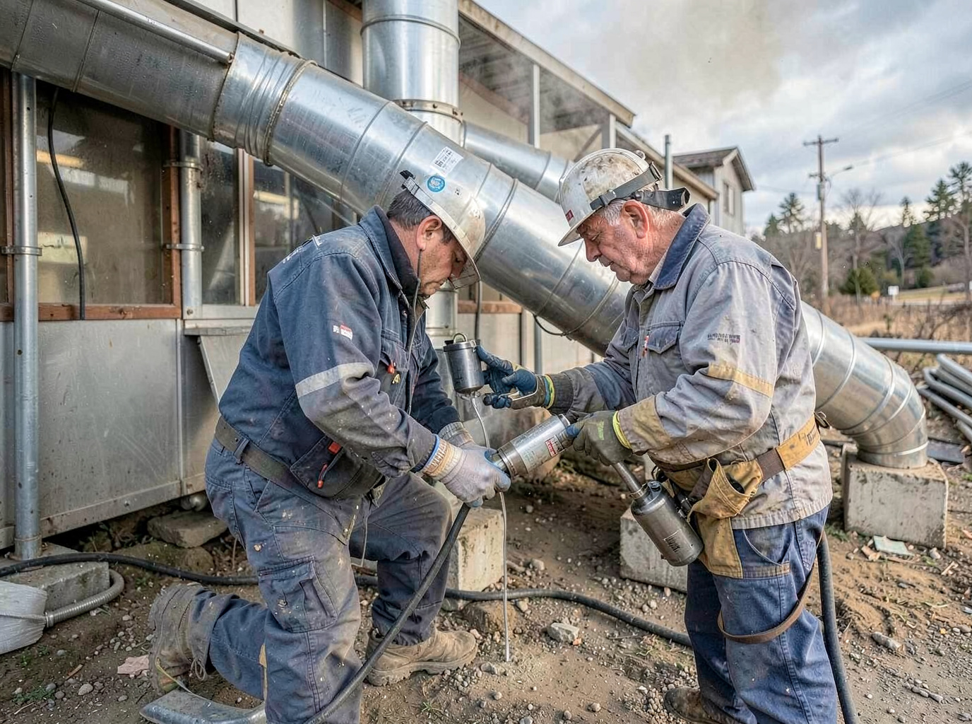 Industrial air duct cleaning in Milwaukie